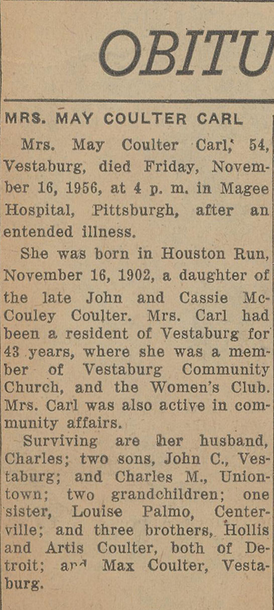 May Coulter Carl